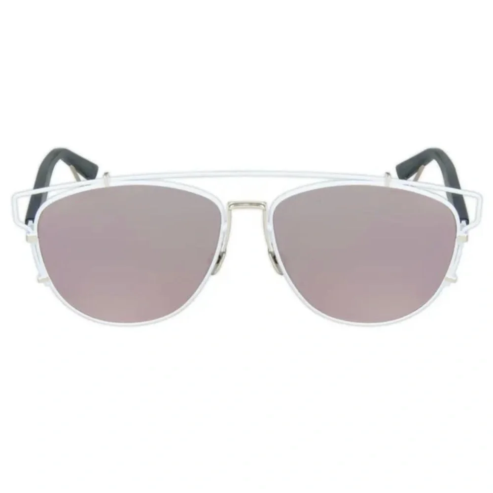 New White & Pink Dior Technologic Reflective Mirrored Sunglasses New - Picture 2 of 9
